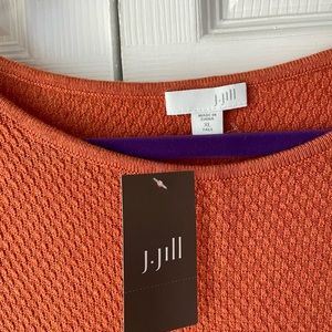 J.Jill orange sweater.